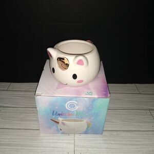 Be Majestic Ceramic Unicorn Coffee Tea Mug With Rainbow Colored Handle